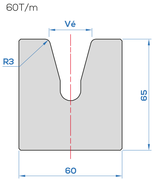 Matrice Amada à 30° <br>Vé 18 et 25