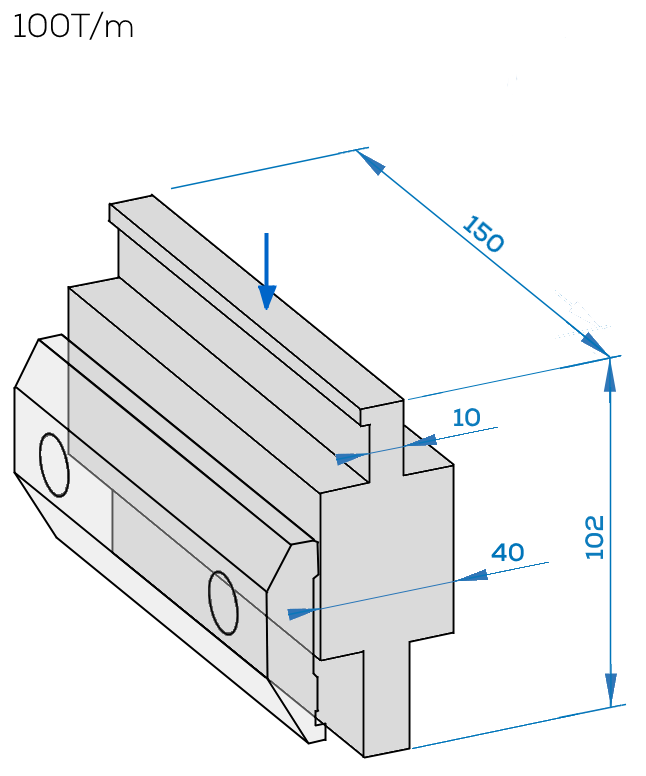 Adaptateur LVD<br>Nez 10 vers Amada