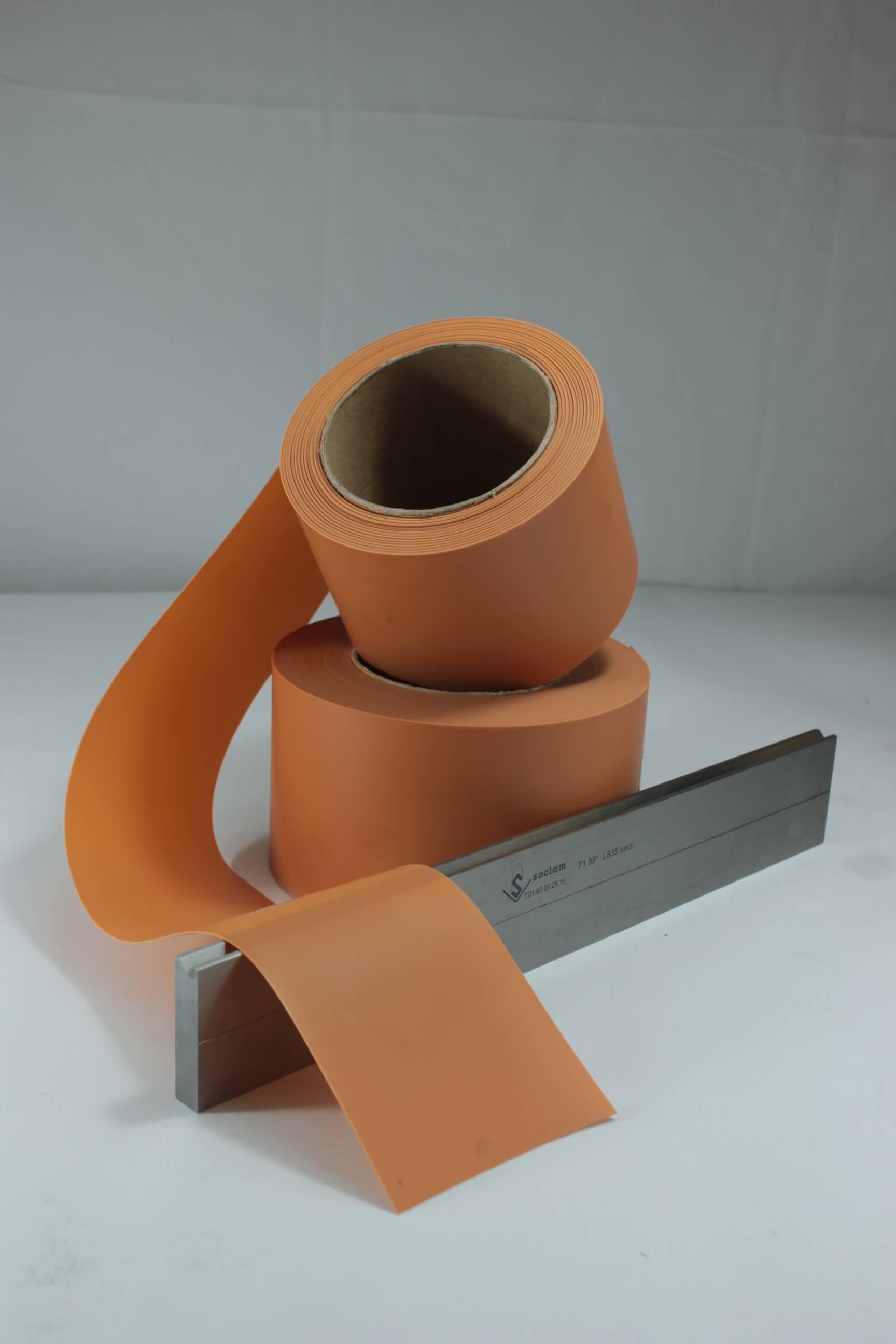 Bande protection élastomère <br>Largeur 105 mm x ép. 0,5 mm