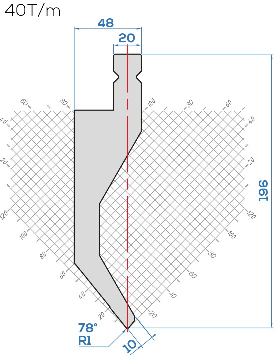 Lame LVD D10W /78° R=1 ou R=2
