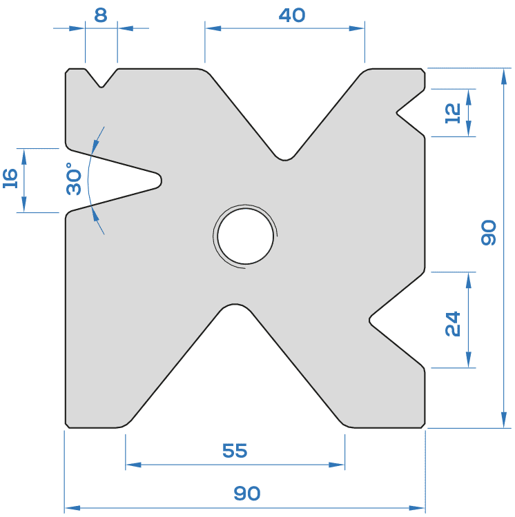 Matrice Multivés M90 <br>Type LVD