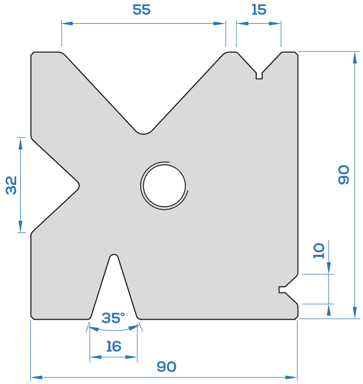 Matrice Multivés PV90 <br>Type HACO
